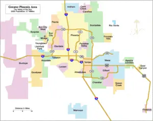 Map Phoenix Metro Area