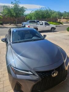 2023 Lexus IS 350 windshield replacement in Gilbert (Completed)