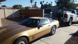 Corvette-11-1985-Windshield Replacement In Mesa AZ - Completed