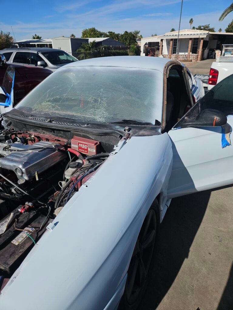 95 Ford Mustang Cobra Windshield Replacement during restoration