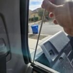 2012 Toyota Tundra Power Sliding Rear Window Replacement 10 Clearing broken glass from 2012 Toyota Tundra power slider track