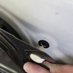 2012 Toyota Tundra Power Sliding Rear Window Replacement 4 2012 Toyota Tundra power slider single clip back panel holder removal