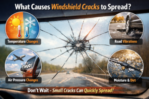 Factors causing windshield cracks to spread