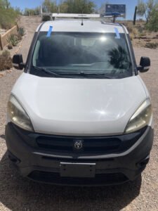 2016 Ram ProMaster City cargo van in Queen Valley Arizona white commercial work van