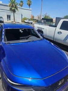 2025 Honda Accord windshield replacement in Scottsdale Arizona with LDWS and Lane Keep Assist recalibration by 1st Shot Auto Glass
