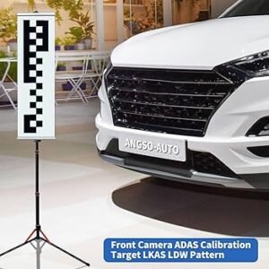 ADAS Calibration Services 3 Hyundai Palisade static windshield camera calibration with ADAS targets after windshield replacement