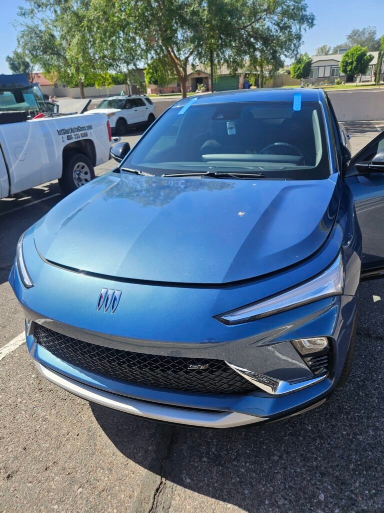 2025 Buick Envista windshield replacement completed in Mesa, Arizona by 1st Shot Auto Glass mobile service.