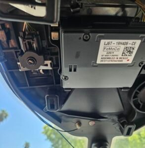 Windshield Condensation Sensor / Humidity Sensor 1 Windshield camera module and condensation sensor installed on a Ford Escape after windshield replacement in Phoenix, Arizona.