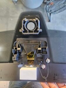 Windshield Rain Sensor 2 BMW rain sensor and lane departure warning camera mounting area during windshield replacement