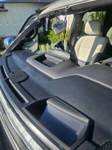 2023 Toyota Tundra windshield replacement showing ADAS camera, rain sensor, mirror components and head-up display in Scottsdale AZ